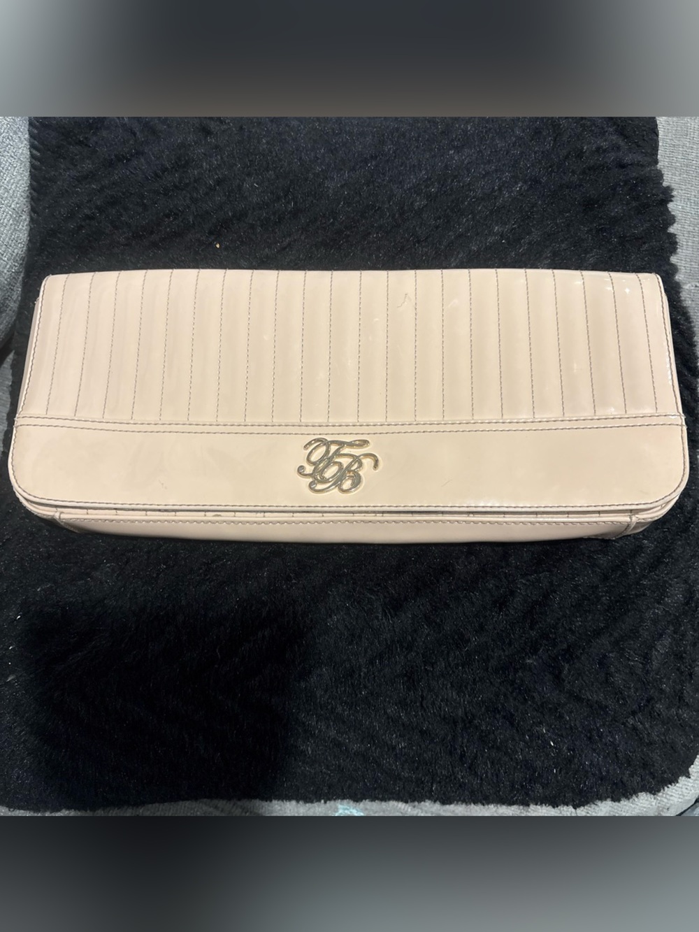 Ted Baker nude large clutch